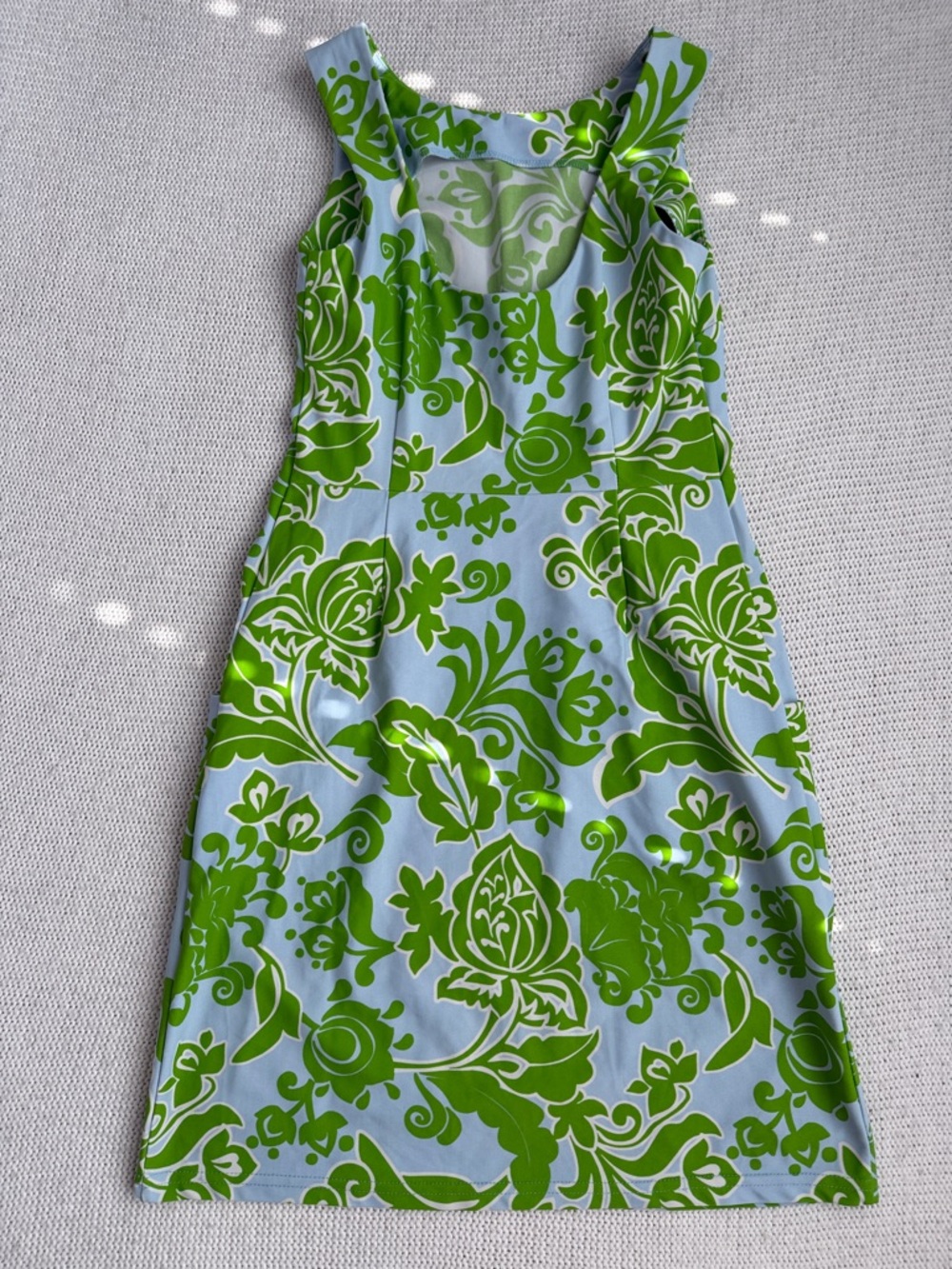 Jude Connally Green/Blue Floral Sleeveless Dress Size XS - Picture 4 of 6
